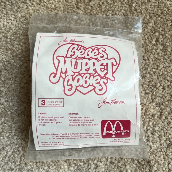 Vintage 1986 Jim Henson’s Muppet Babies Kermit and Piggy Sealed Happy Meal Toys - Picture 4 of 6